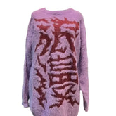 Harajuku Purple Long SLeeve Knit Sweater